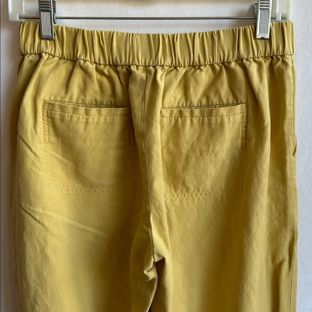 Banana Republic sunflower yellow linen-blend pants, size XS
